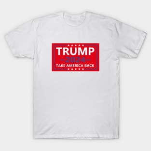Trump 2024 Sticker, President Donald Trump Take America Back 2024 Bumper Sticker T-Shirt